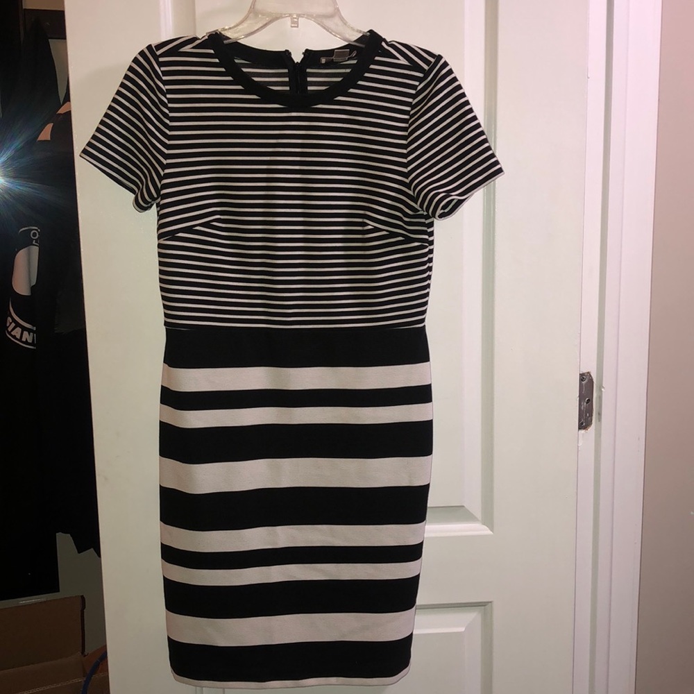 Loft size 6 Striped Pencil skirt-dress